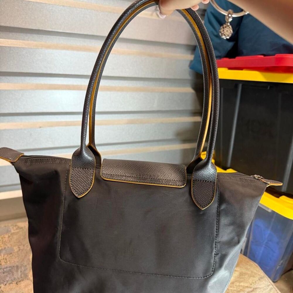 Longchamp Women's Black and Grey Bag - Picture 4 of 6
